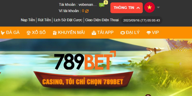 Đăng nhập 789BET chọn rút tiền